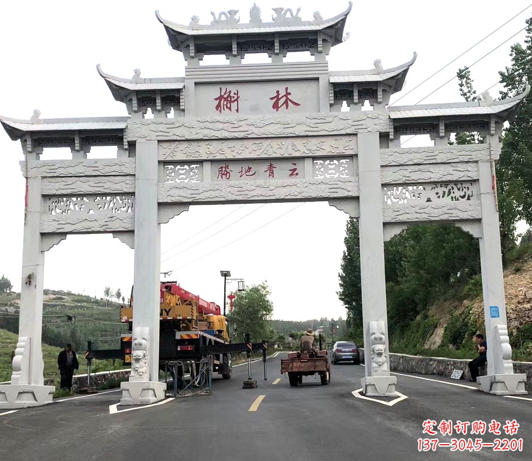 辽阳中领雕塑牌楼雕塑,精美绝伦
