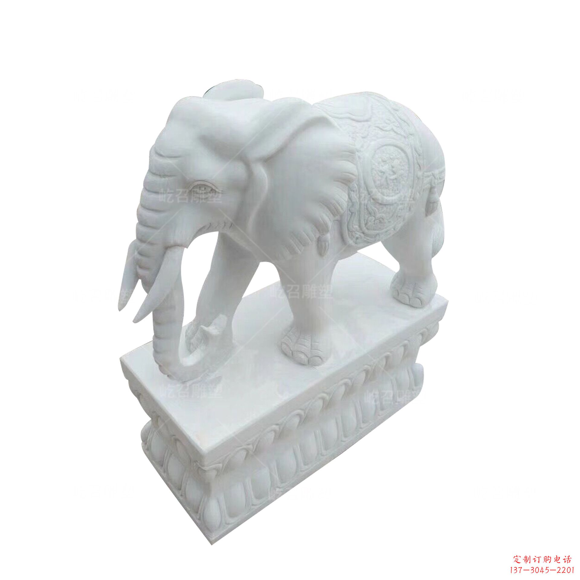 辽阳汉白玉观音雕塑,尊贵无比
