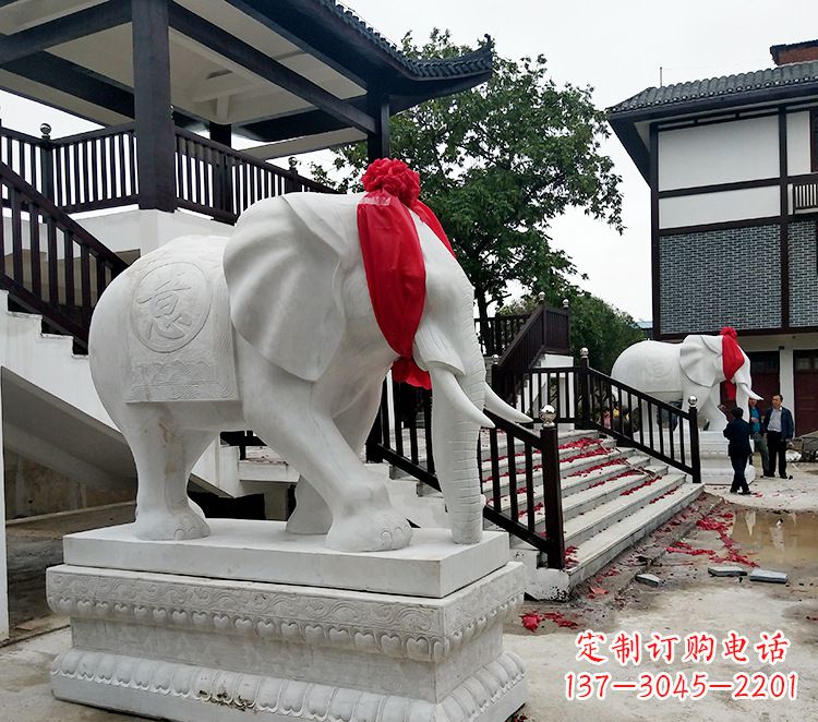 辽阳迎接观音祝福的精美大象观音栏杆