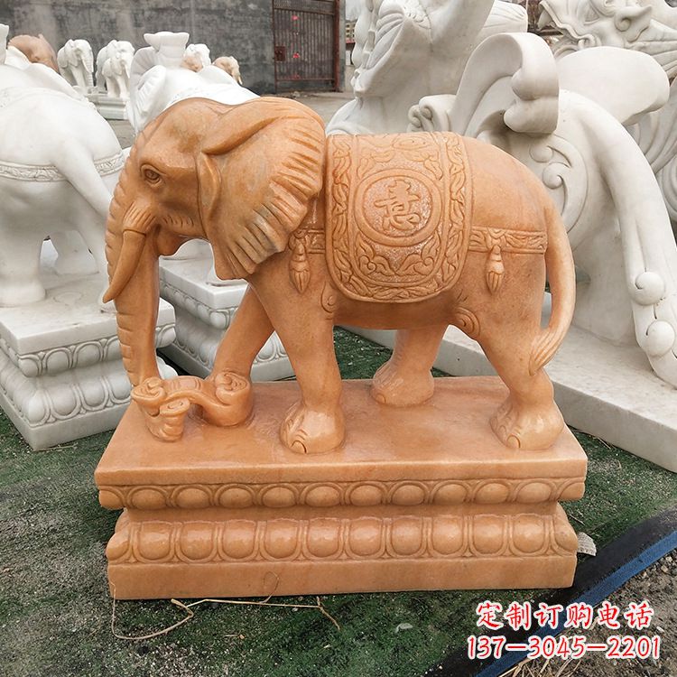 辽阳立柱大象雕塑,集美观和实用于一体