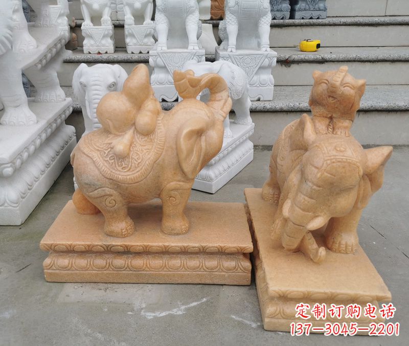 辽阳完美还原静谧大象雕塑