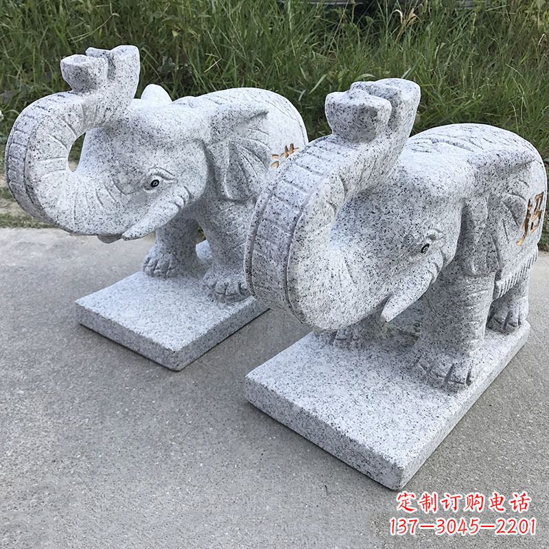 辽阳石雕大象招财象