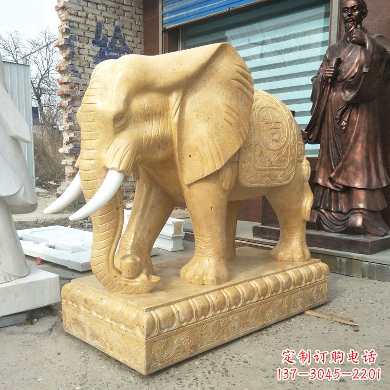 辽阳精美大象雕塑,为你定制宅神兽