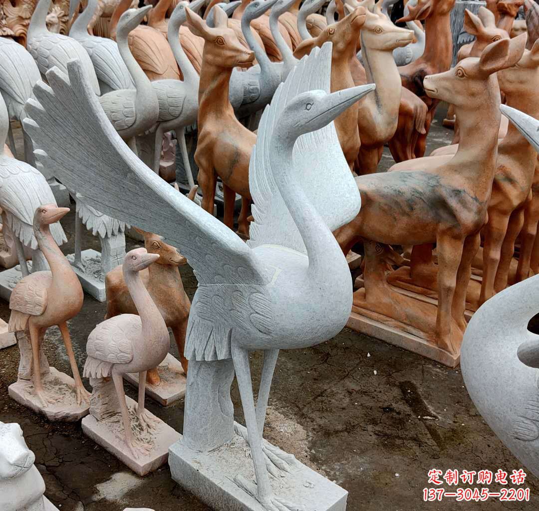 辽阳丹顶鹤雕塑,令您汲取自然之美