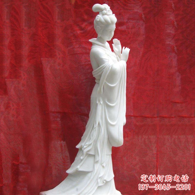 辽阳精美无双的汉白玉貂蝉雕塑