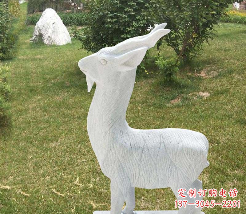 辽阳中领雕塑角度石雕动物羊雕塑