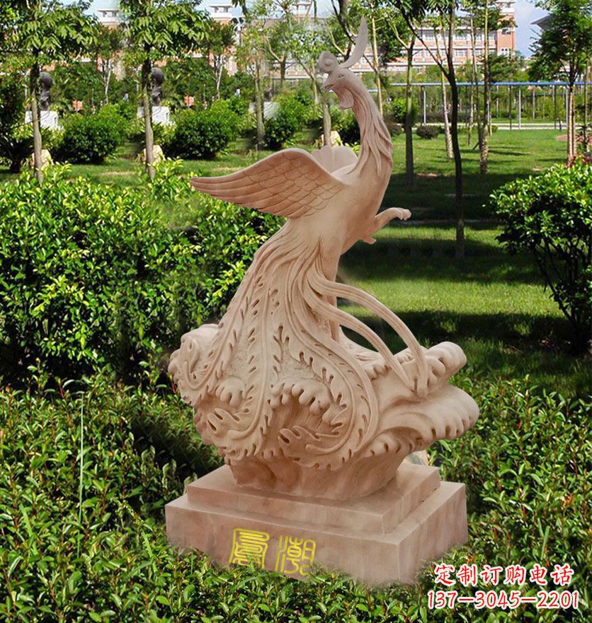 辽阳雕刻凤凰传递祥瑞祝福