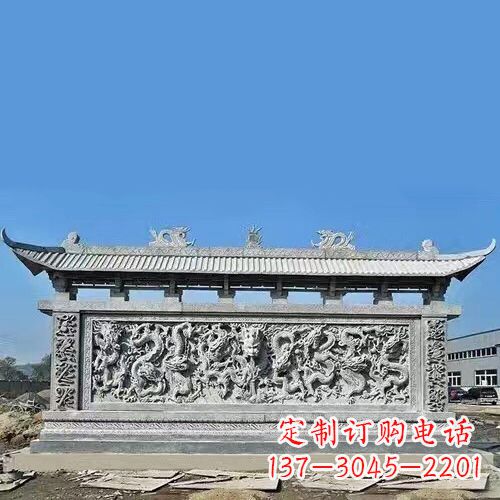 辽阳石雕浮雕影壁塑——高雅时尚的室内艺术装饰