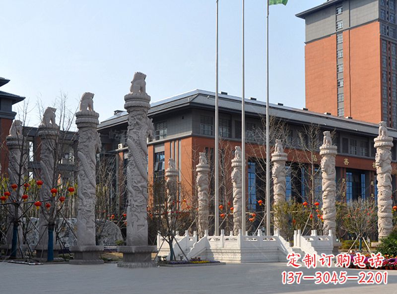 辽阳石雕华表柱-企业政务部门广场景观装饰柱