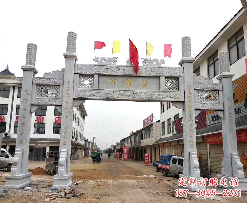 辽阳中领雕塑:精美石雕牌坊雕塑