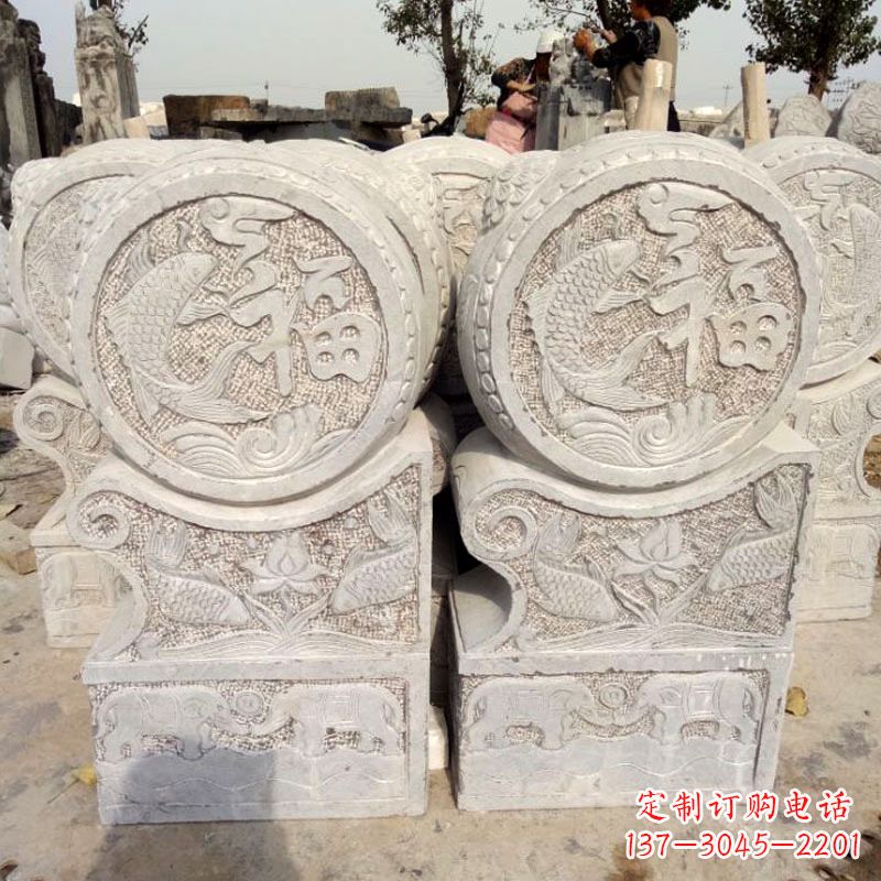 辽阳精美绝伦的金蟾蜍门墩雕塑