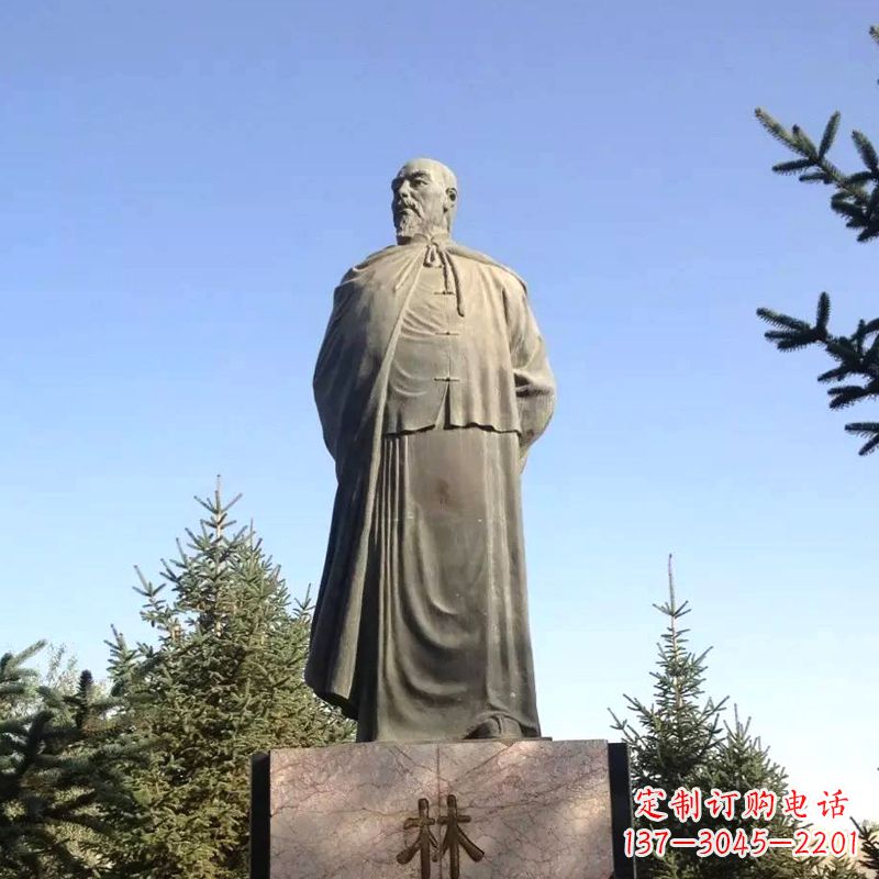 辽阳令人敬畏的林则徐雕像