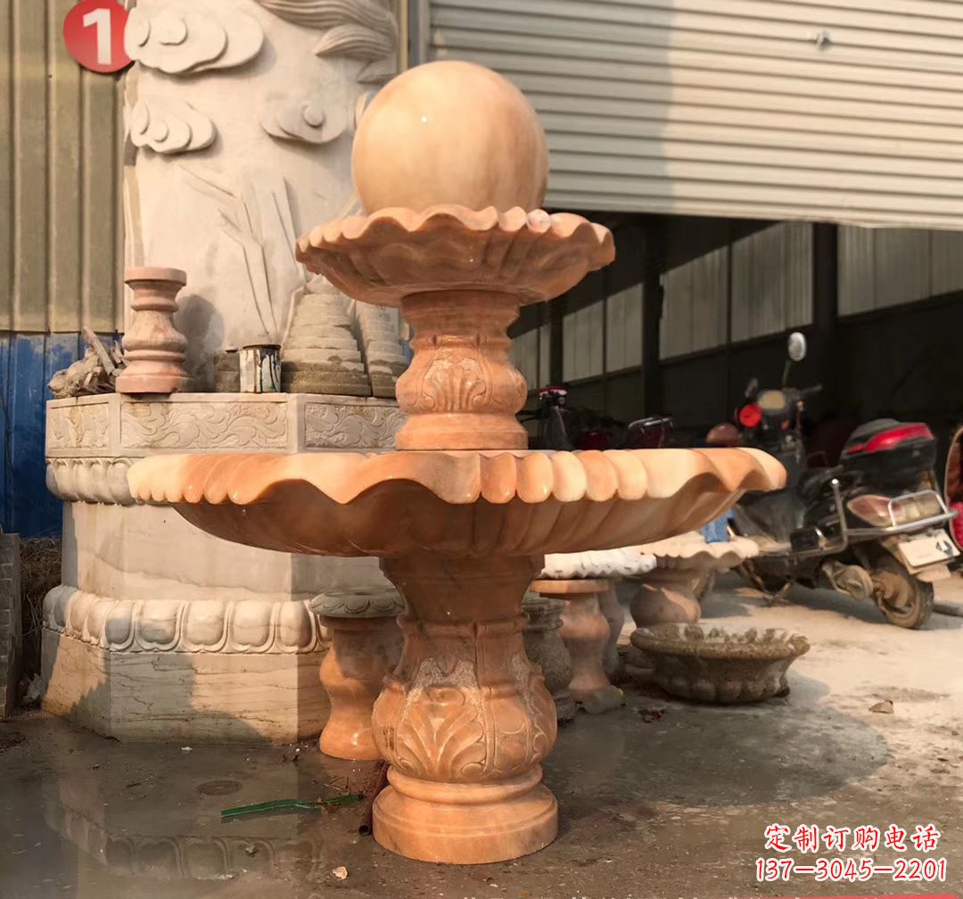 辽阳象征祥和的石雕风水球雕塑