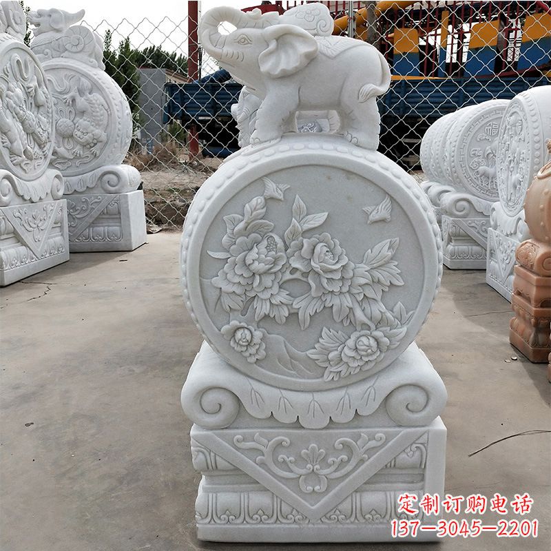 辽阳精美门墩雕塑,增添独特气质