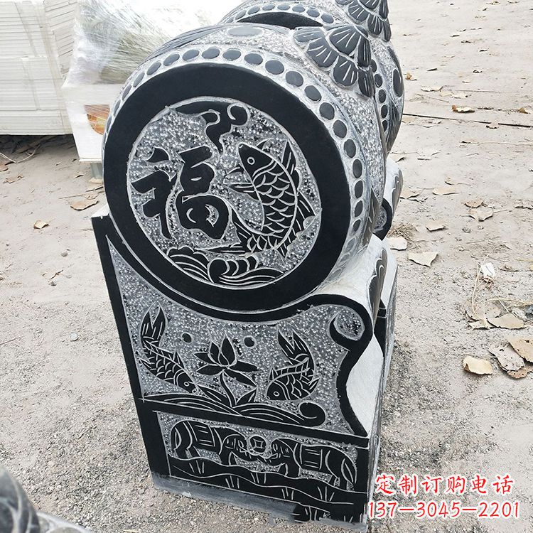 辽阳青石门墩雕塑,让您的家居典雅自有格调