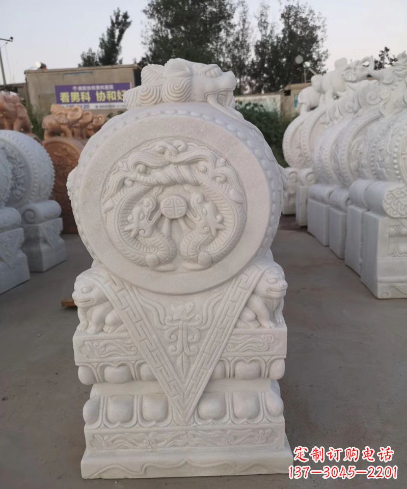 辽阳尊贵堂皇的石雕门墩雕塑