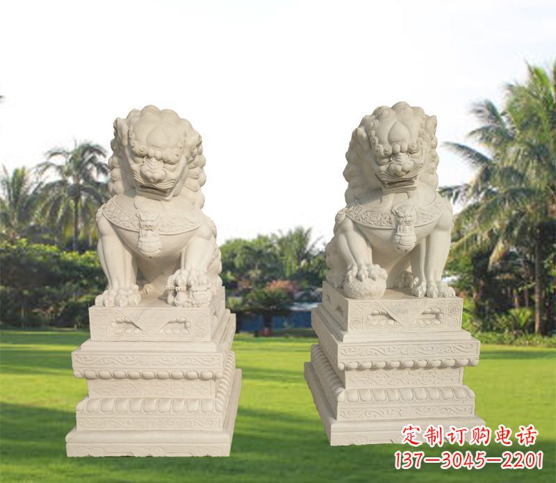 辽阳石雕门口镇宅狮子