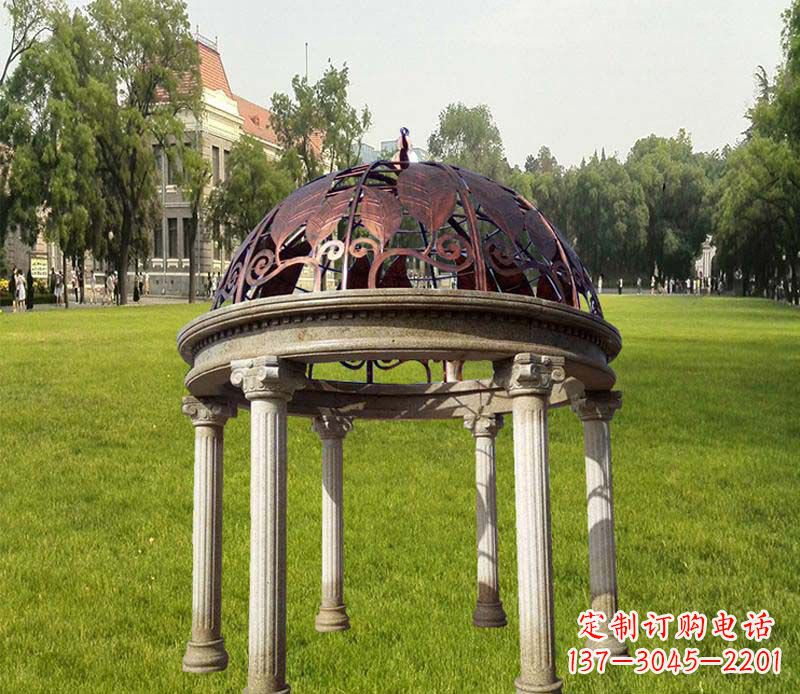 辽阳优质石雕凉亭,添彩美景