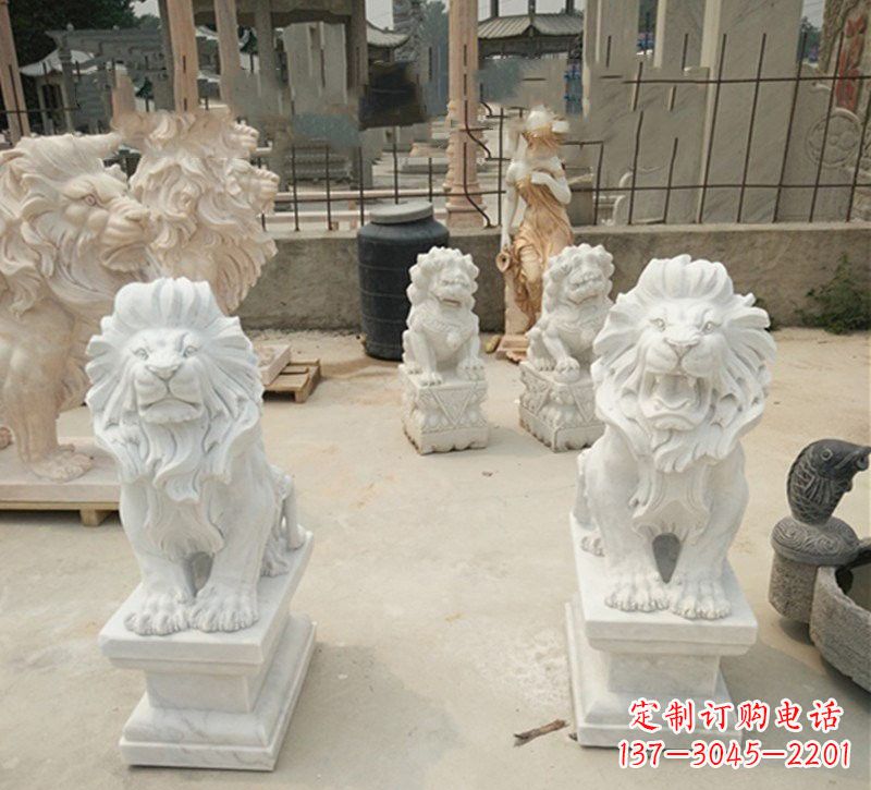 辽阳石雕欧式狮子