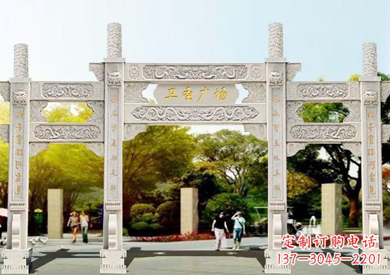 辽阳石雕牌坊雕