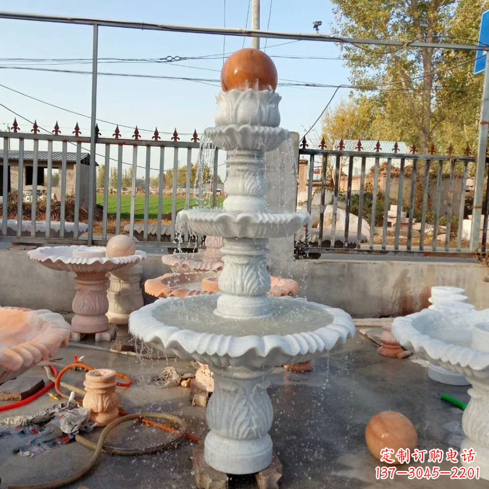 辽阳石雕喷泉口