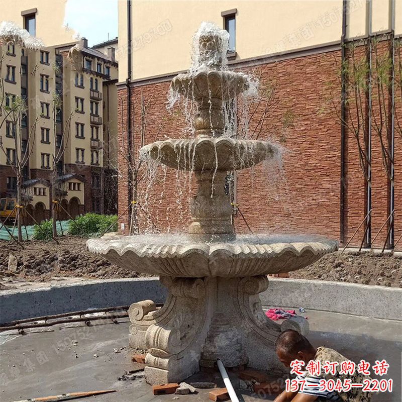 辽阳石雕喷泉流水雕塑