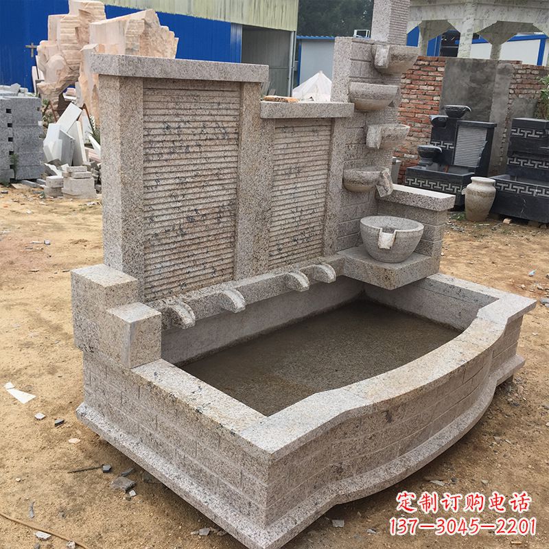 辽阳石雕喷泉石雕盘龙柱