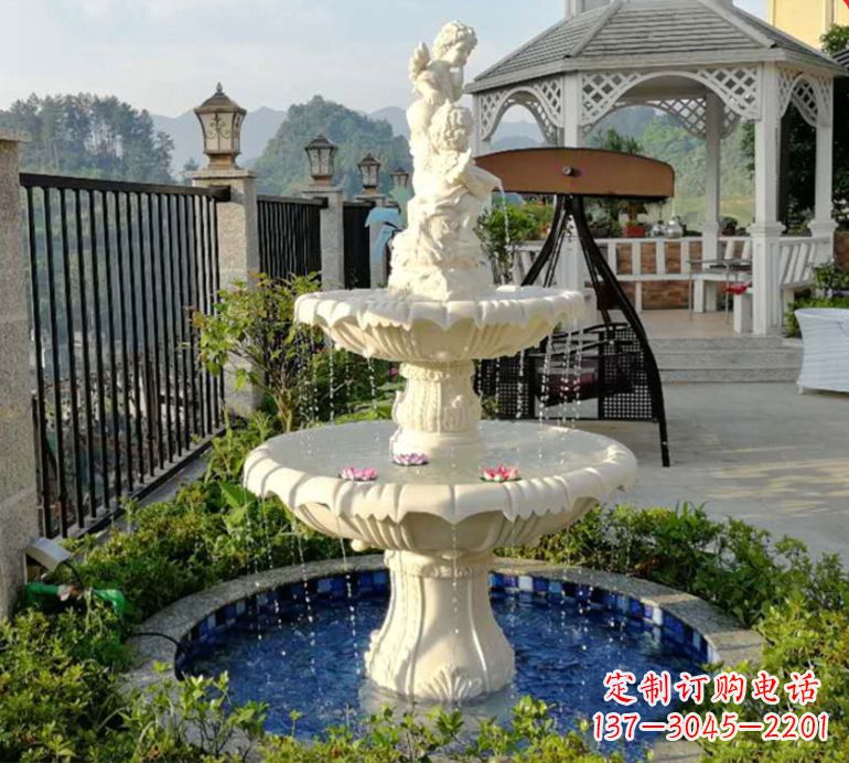 辽阳石雕喷泉水池-精致定制
