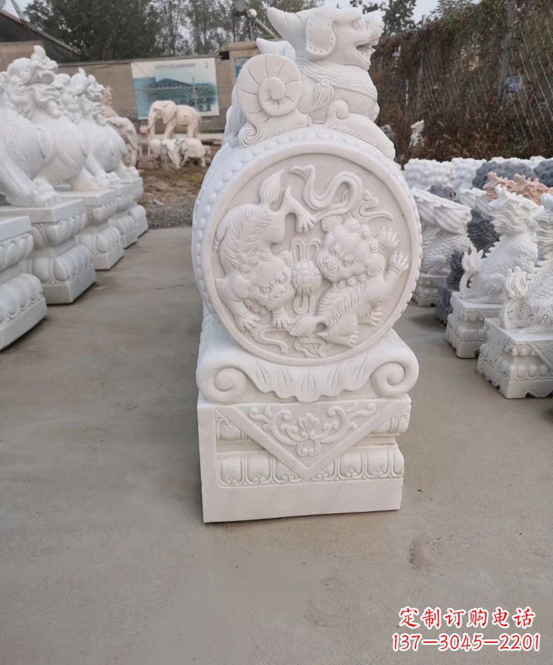 辽阳高级雕塑定制-门墩雕塑
