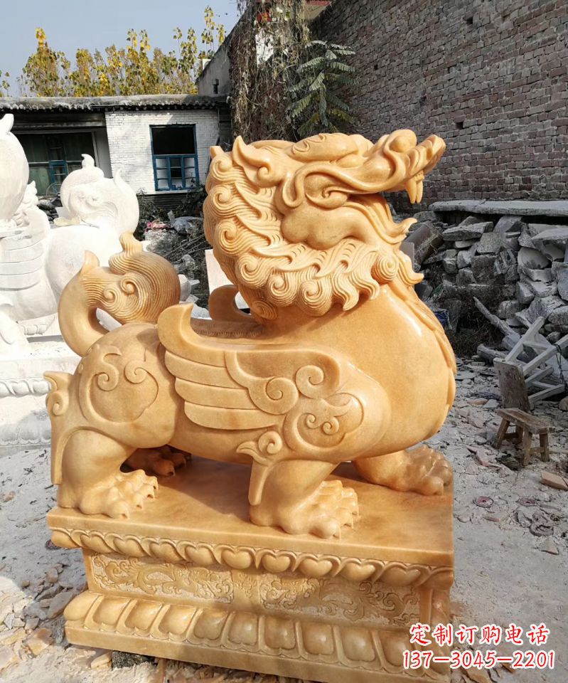 辽阳令人叹为观止的貔貅雕塑