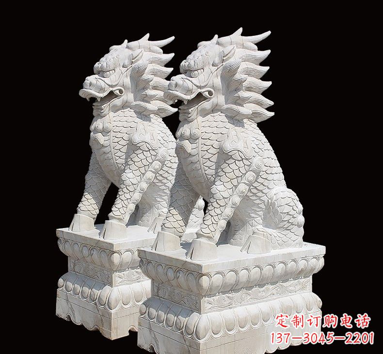 辽阳中领雕塑推出麒麟雕塑一对