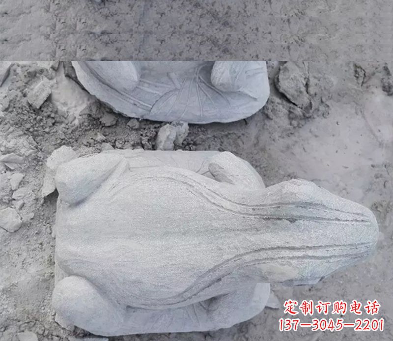 辽阳石雕青蛙雕塑