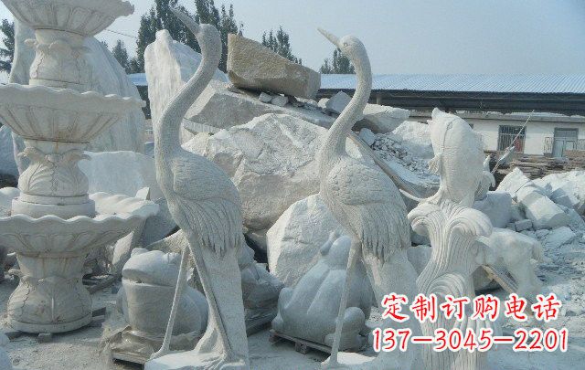 辽阳石雕仙鹤