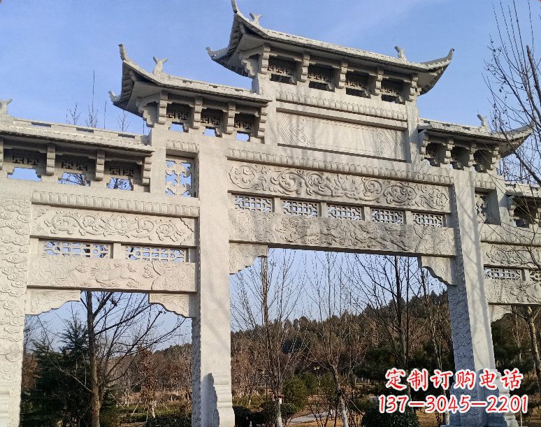 辽阳石雕乡村牌坊