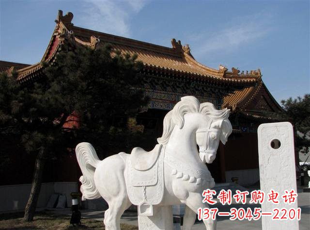 辽阳石雕小马