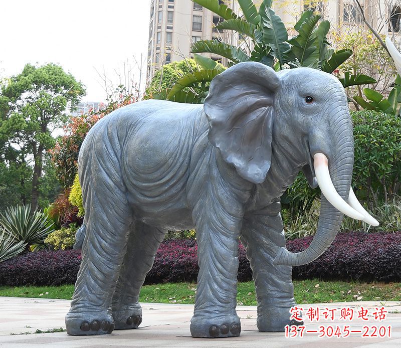 辽阳石雕小区动物大象