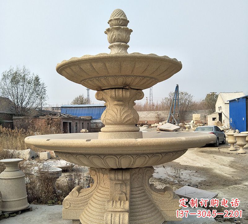 辽阳石雕小鱼喷泉