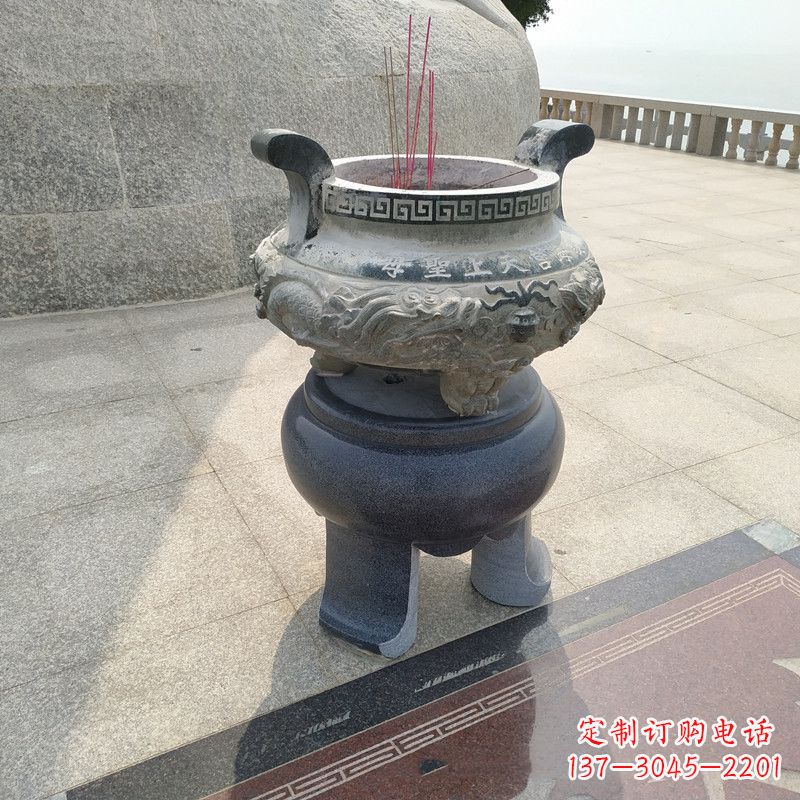 辽阳石雕圆香炉