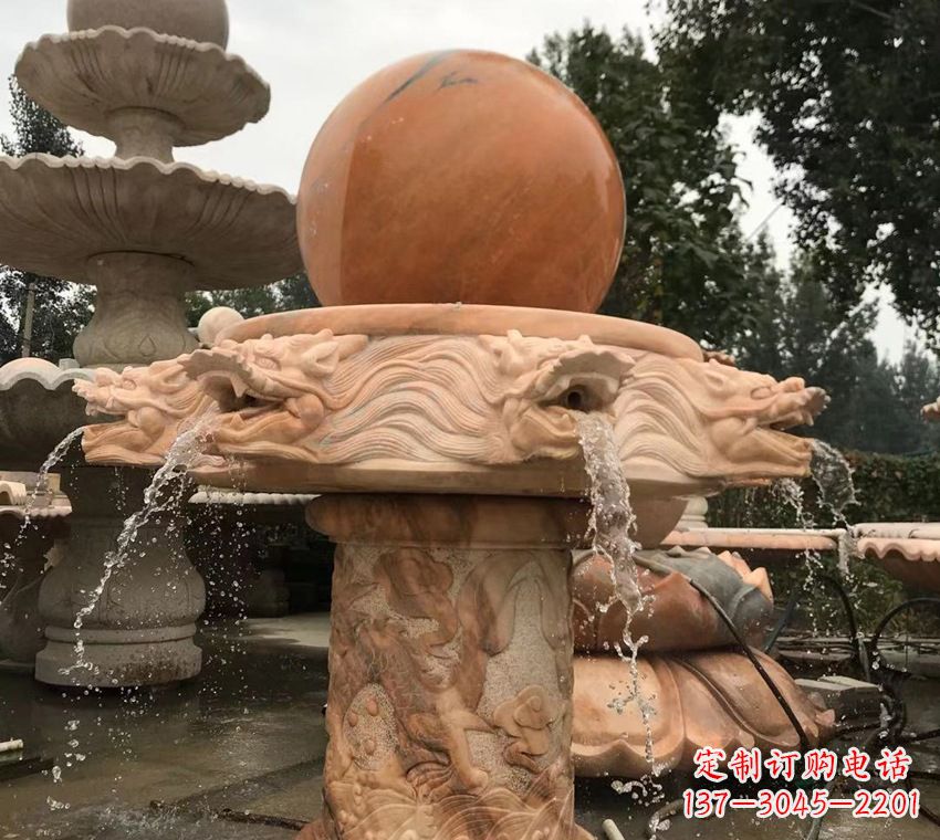 辽阳石雕自然流水喷泉