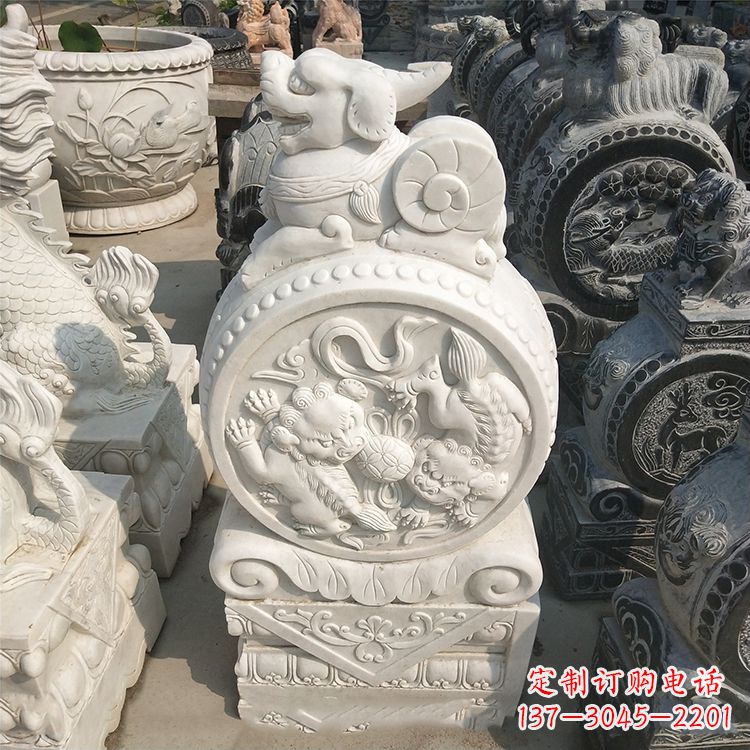 辽阳石门墩石雕
