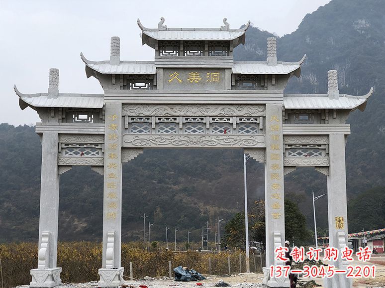 辽阳石牌坊 石雕