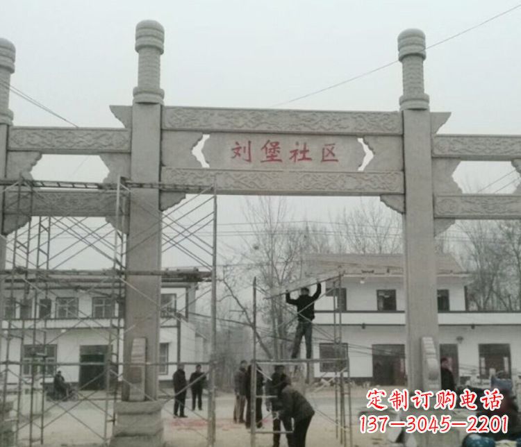 辽阳石牌坊道路石雕