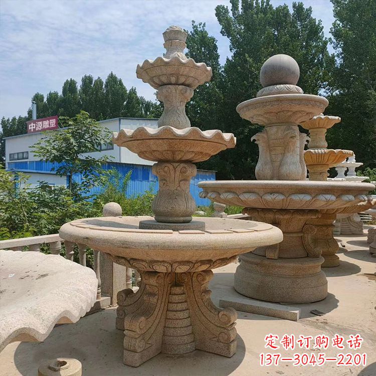 辽阳石喷泉 石雕刻