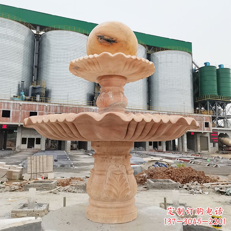 辽阳石喷泉石雕