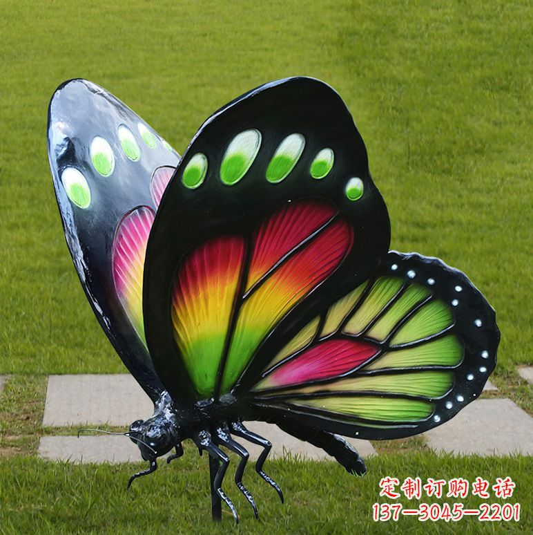 辽阳树脂仿真蝴蝶草坪动物昆虫雕塑