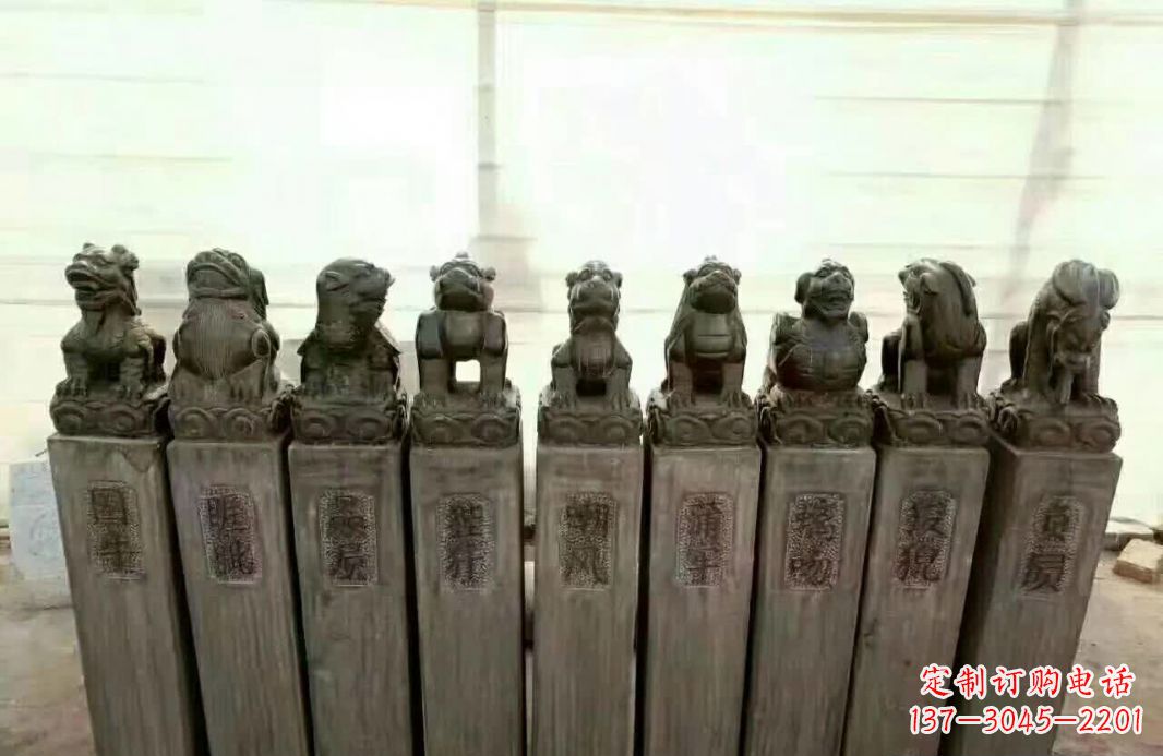 辽阳栓马桩石雕