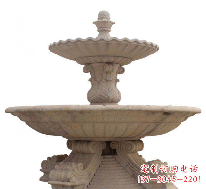 辽阳双层喷泉公园石雕