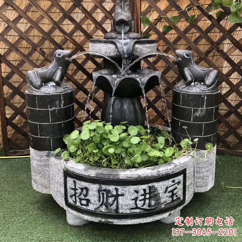 辽阳双层喷泉石雕