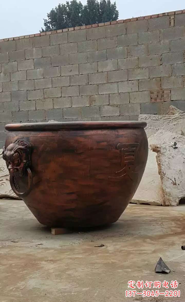 辽阳水缸铜雕