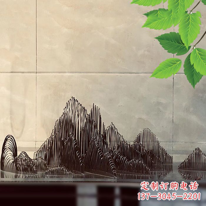 辽阳水景水池不锈钢假山雕塑